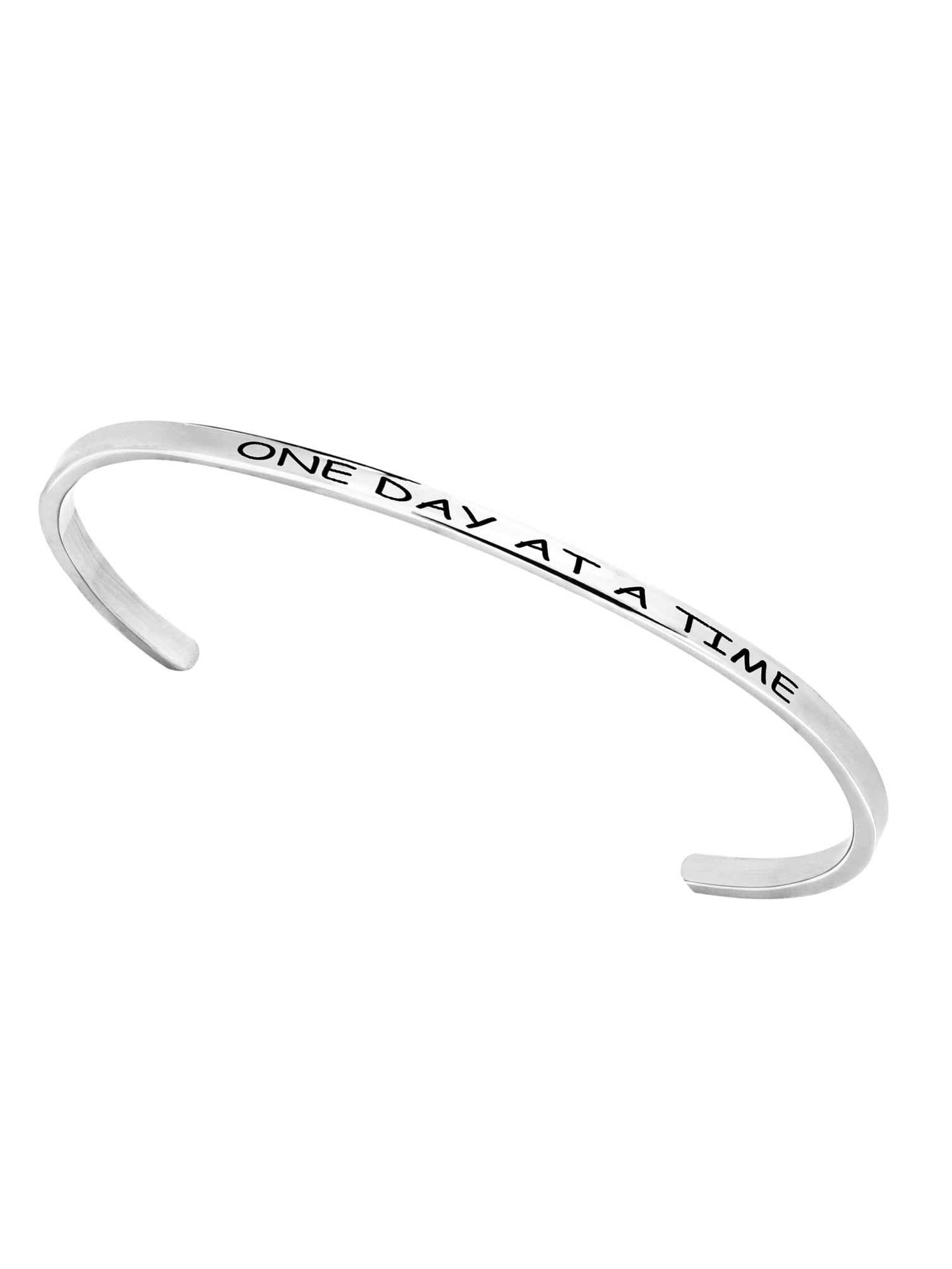 Stainless Steel 8-inch Saying Bracelet