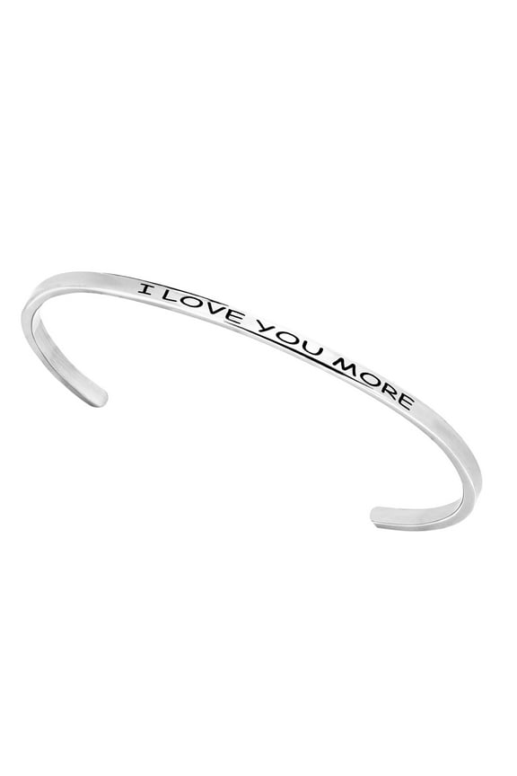 Stainless Steel 8-inch Saying Bracelet