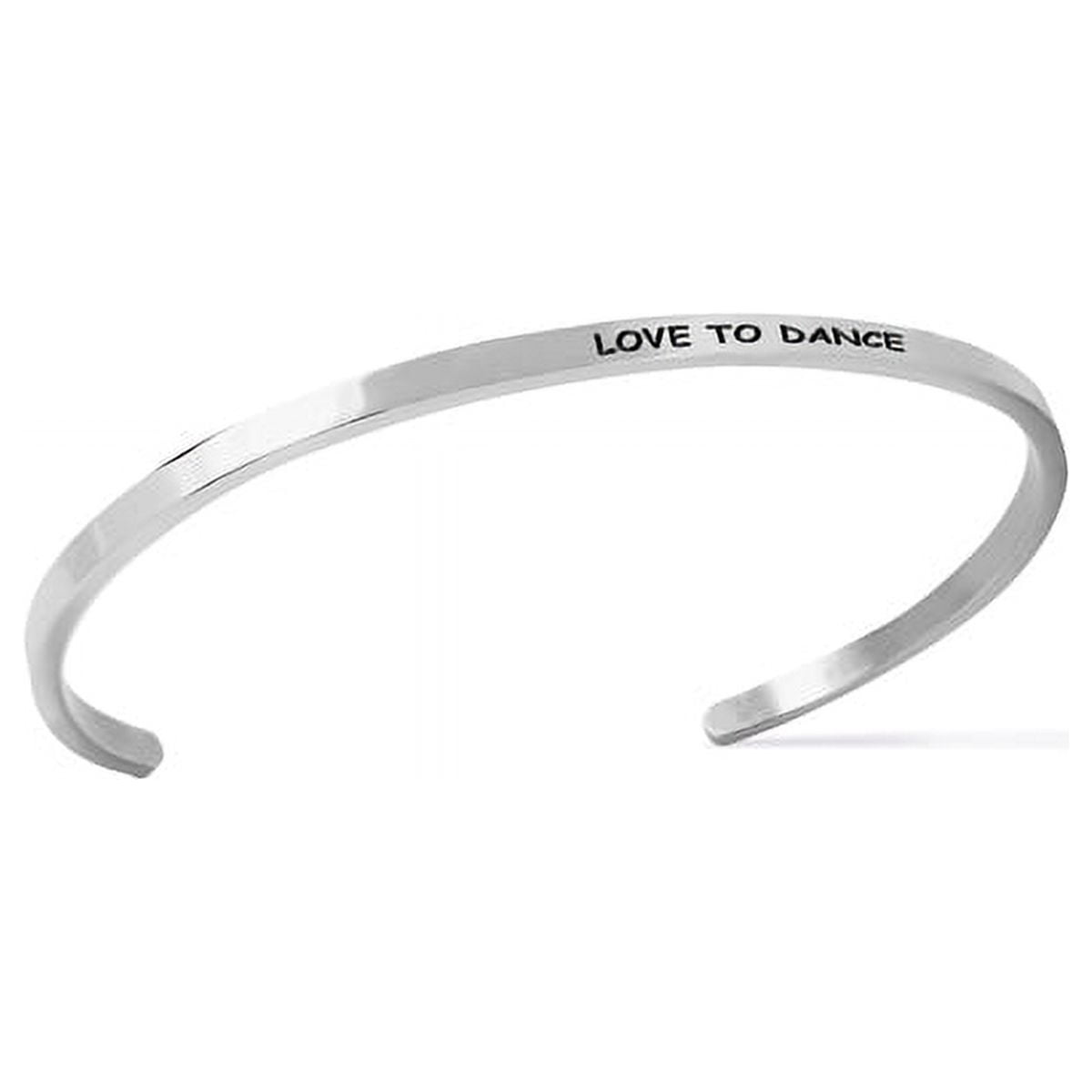Stainless Steel 8-inch Saying Bracelet