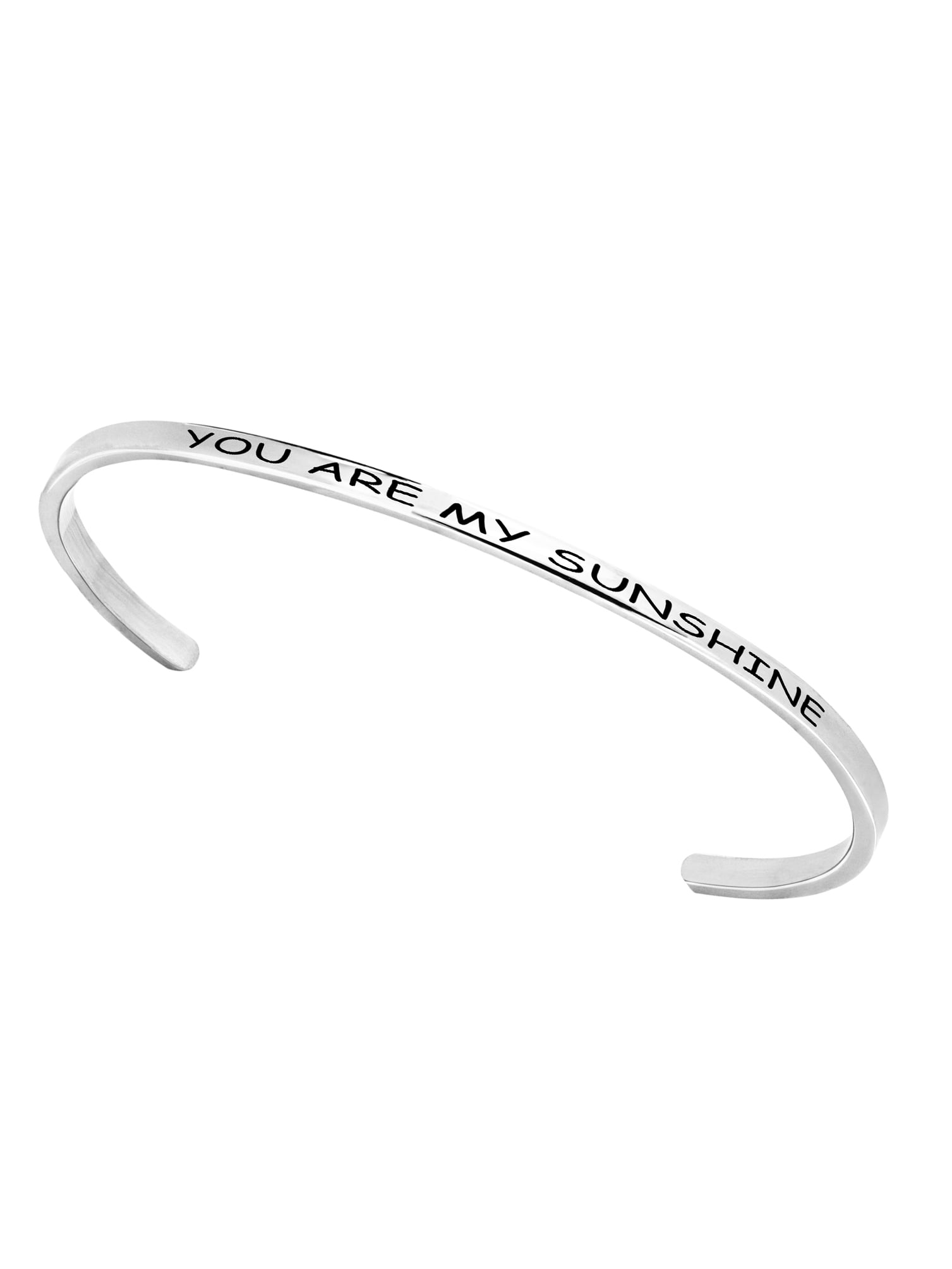 Stainless Steel 8-inch Saying Bracelet