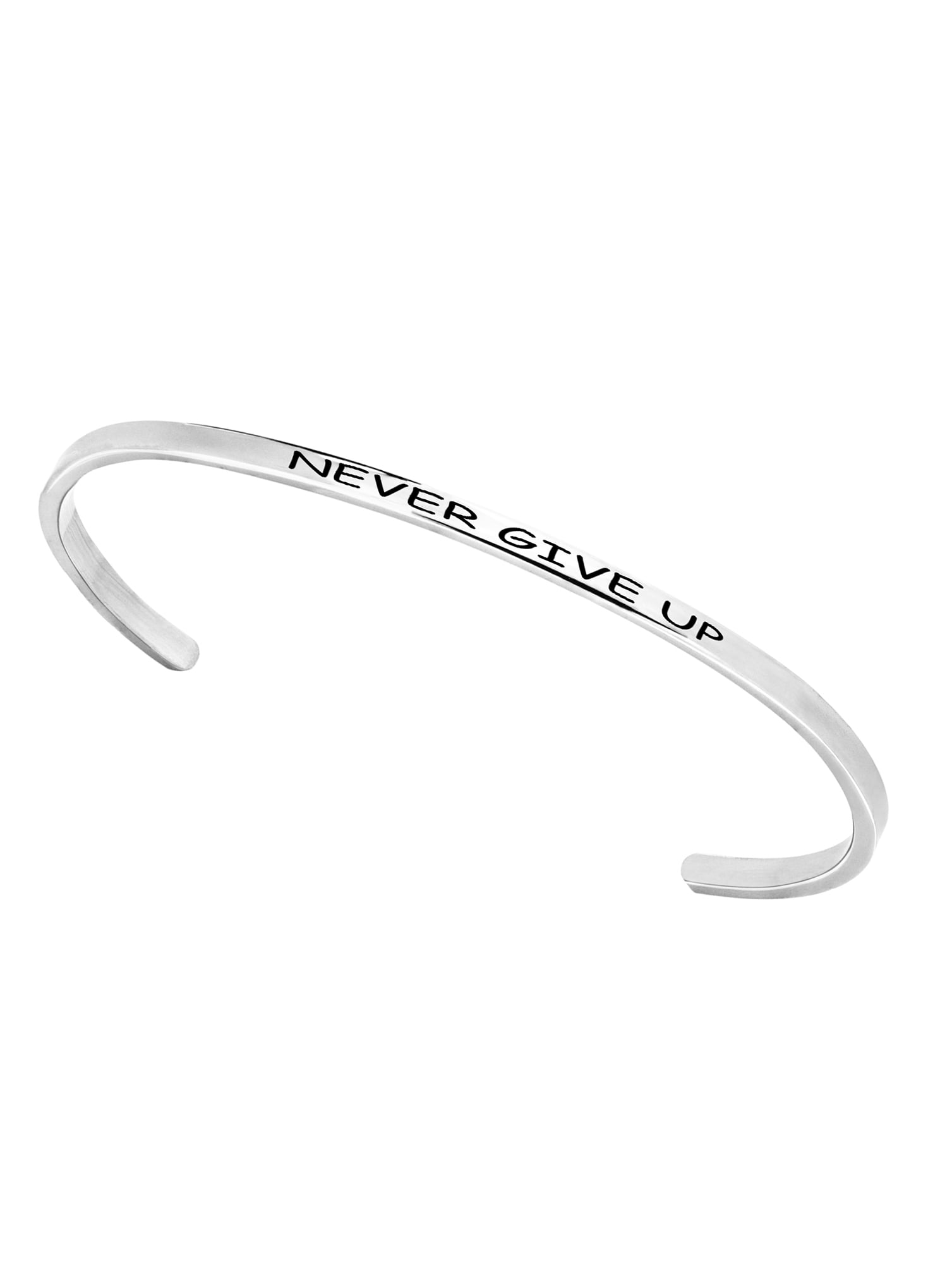 Stainless Steel 8-inch Saying Bracelet