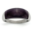thumbnail image 1 of Stainless Steel 8mm Black Cat's Eye Ring, 1 of 7