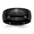 thumbnail image 1 of Stainless Steel 8mm Black IP-plated Polished Band, 1 of 6