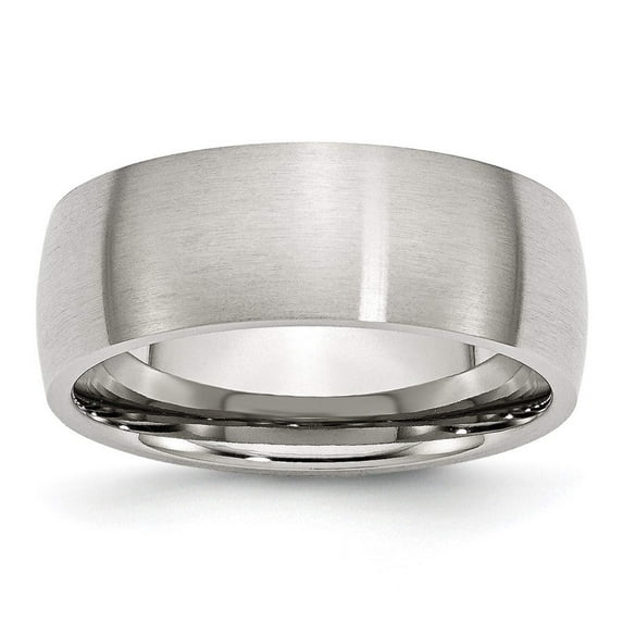 Stainless Steel 8mm Brushed Band