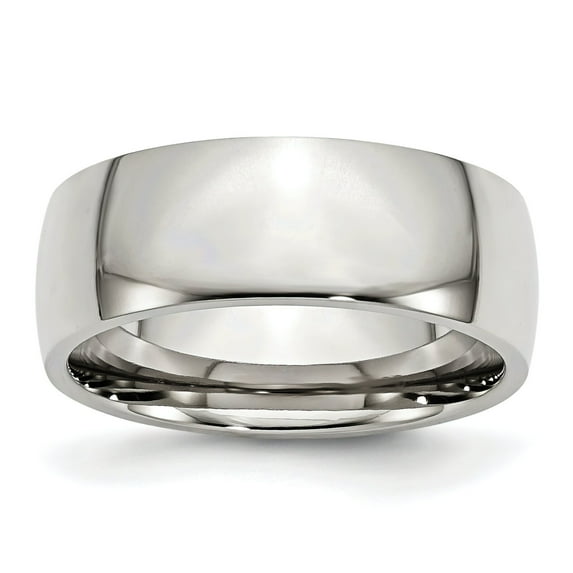 Stainless Steel 8mm Wedding Ring Band Size 8.5