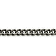 thumbnail image 1 of Stainless Steel 9.25mm Oxidized Curb Chain Necklace - 24 Inch, 1 of 2