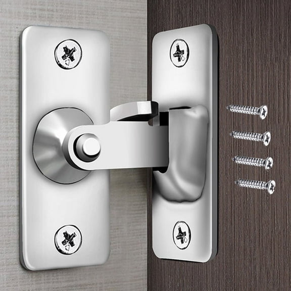Stainless Steel 90 Degree Buckle Right Angle Hook Lock Bolts For Sliding Door