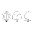 thumbnail image 1 of Stainless Steel Accessories for KitchenAid 4.5-5 Qt Tilt-Head  Mixer,  K45 Whisk, Flat Beater and Dough Hook for 5 Quart Mixing Bowl, Fits KSM45, KSM90, KSM150, Dishwasher Safe, Heavy Duty, 1 of 7