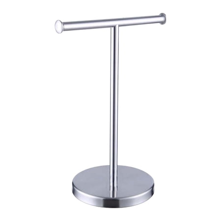 Stainless Steel Accessories -Standing Dual Washcloth Display Brushed Towel Holder Stand Towel Rack Towel Bar for athroom B