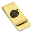 thumbnail image 1 of Stainless Steel Acorn Good Luck Charm Classic Slim Money Clip Credit Card Holder, 1 of 2