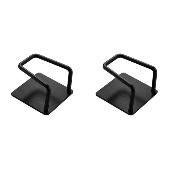 Stainless Steel Adhesive Sponge Holder, Black No Drilling Wall Mount Storage Caddy,Rustproof Metal Sink Organizer Rack for Kitchen Dishcloth, Scrub Brush,Soap Loofah Accessory,2pcs