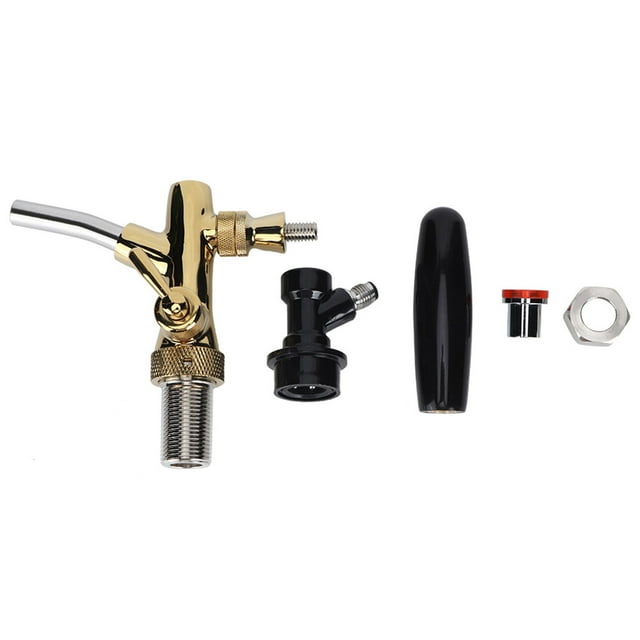 Stainless Steel Adjustable Beer Faucet Tap with Ball Lock for Homebrew