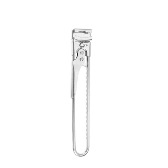 Stainless Steel Adjustable Can Opener Multi-Functional Jar & Bottle Lid Clip Manual Kitchen Tool for Effortless Grip 8 inch