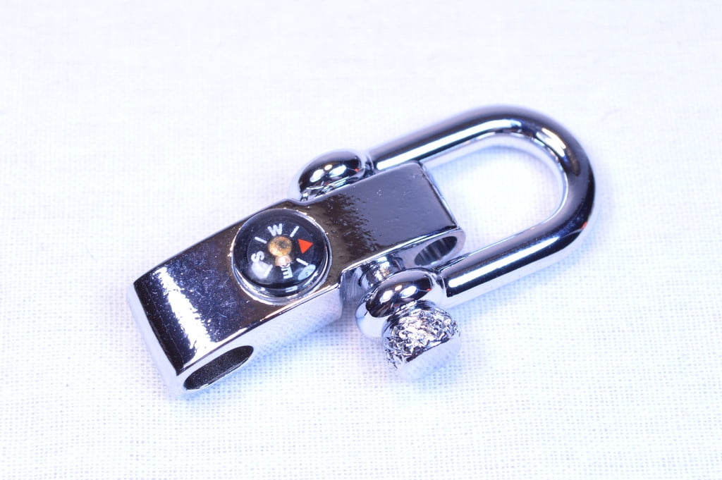 Stainless Steel Adjustable Compass Shackle - 20 pack - Great for Paracord Crafts