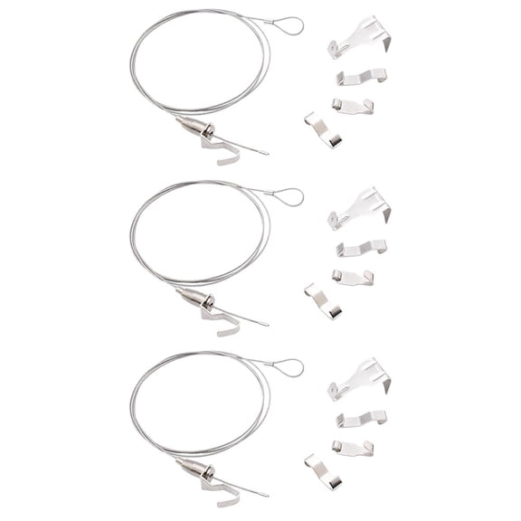 Stainless Steel Adjustable Mirror Rail Suspension Kit 66 lbs Weight Capacity 1M