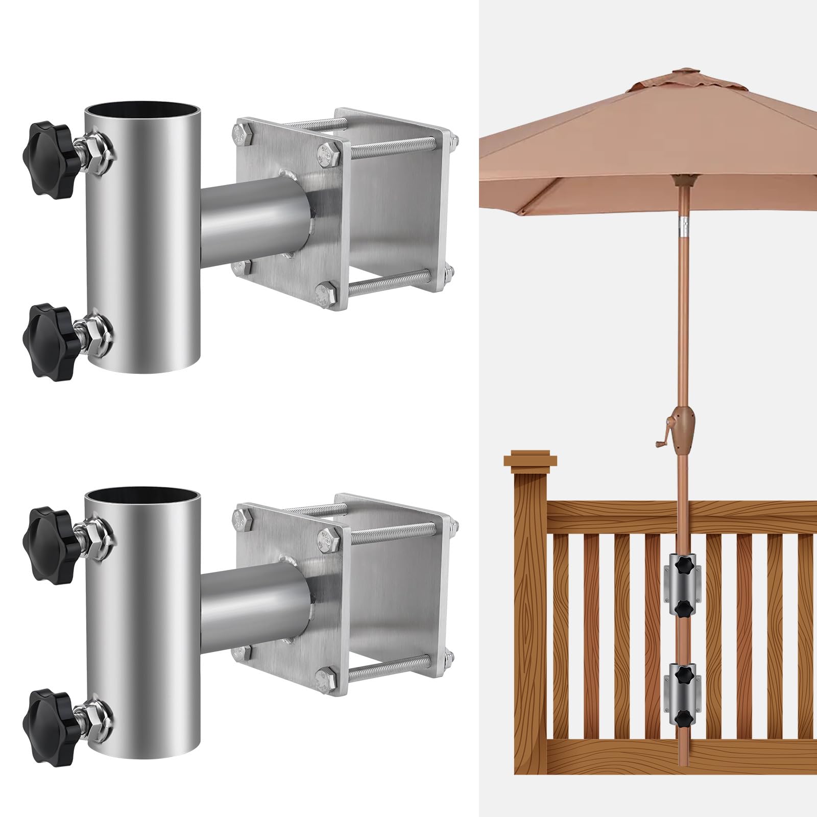 Stainless Steel Adjustable Patio Umbrella Holder，Parasol Holder，Heavy ...
