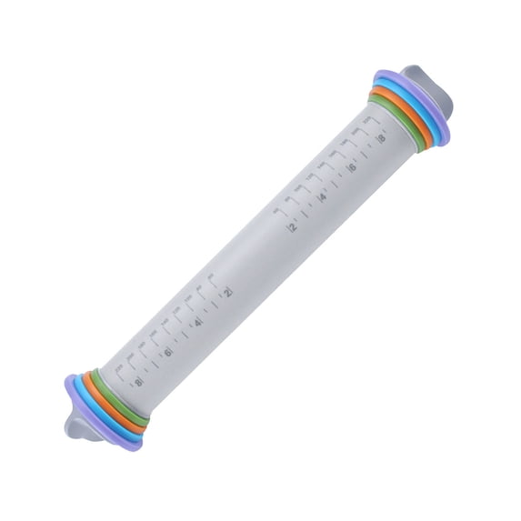 Stainless Steel Adjustable Rolling Pin With Thickness Rings Measuring Pastry Mat Nonstick Easy Clean Dough Roller For Pizza Cookie Fondant Pie Bread Home Baking Kitchen Bakeware Tool