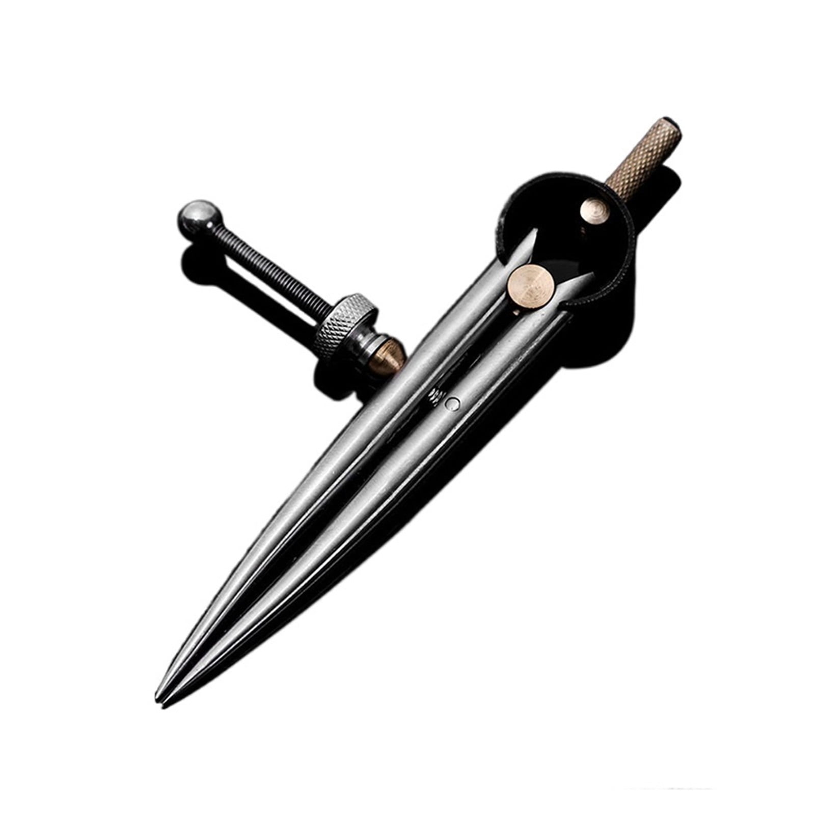 Stainless Steel Adjustable Wing Divider Spacing Compass Precision Tool For Drawing Circles, Geometry, Wood,Leather Craft ,Adjustable and Accurate