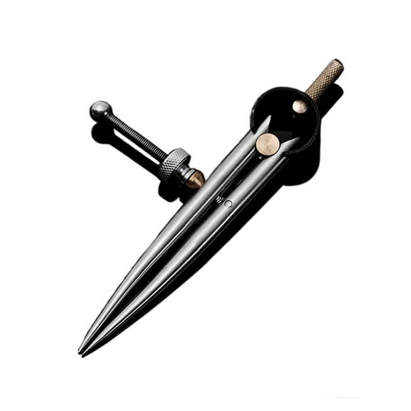 Stainless Steel Adjustable Wing Divider Spacing Compass Precision Tool For Drawing Circles, Geometry, Wood,Leather Craft ,Adjustable and Accurate