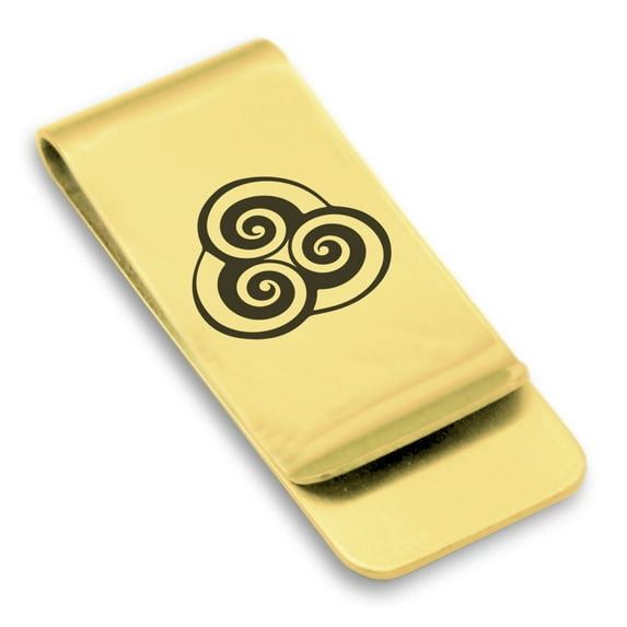 Stainless Steel Air Element Classic Slim Money Clip Credit Card Holder
