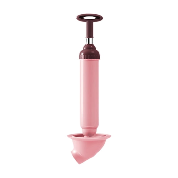 Stainless Steel Air Plunger,Toilet Plunger Drain Clog Remover,High Pressure Air Drain Blaster Gun,Powerful Heavy Duty Plunger,Multi-drain Unclogger for Bathroom, Sink, Floor, Kitchen Clogged,1PC(Pink)