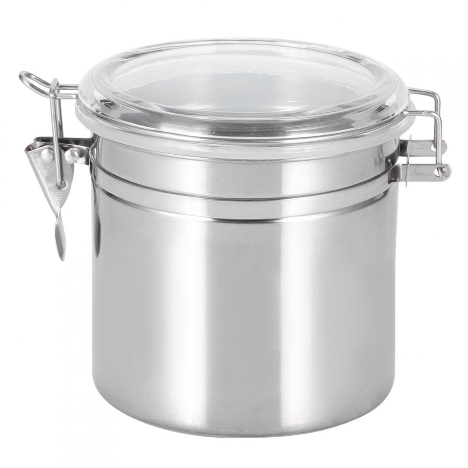 Stainless Steel Airtight Canister Storage Container Jars for Kitchen ...