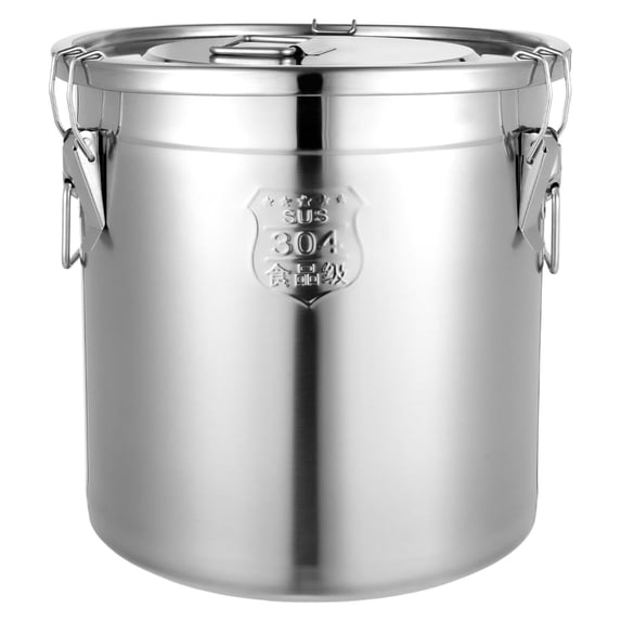 Stainless Steel Airtight Canister for Kitchen,Food Storage Containers, Rice Cereal Grain Container, Storage Food Flour Sugar Milk Cookie (33L)