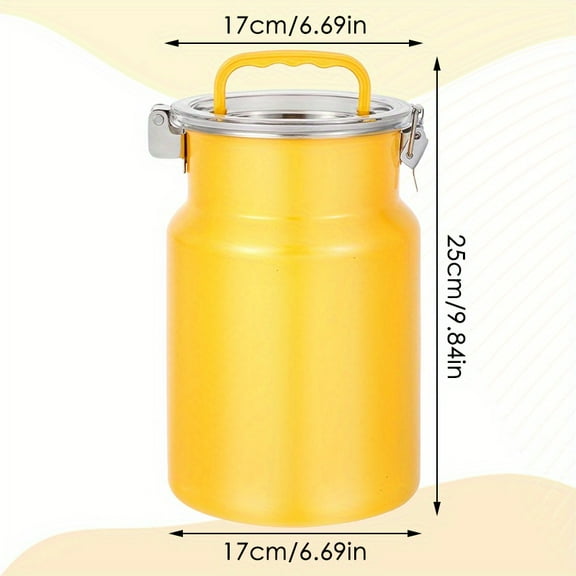 Stainless Steel Airtight Food Container - 1.32/2.64/3.17gal, Moisture & Bug Proof for Rice/Flour/Pet Food, Snap-Seal Lid, Durable Kitchen Storage