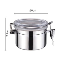 Stainless Steel Airtight Food Storage Container with Locking Lid | Dry Food Canister for Coffee Tea Flour Sugar | Kitchen Pantry Organization Jar in Multiple Sizes