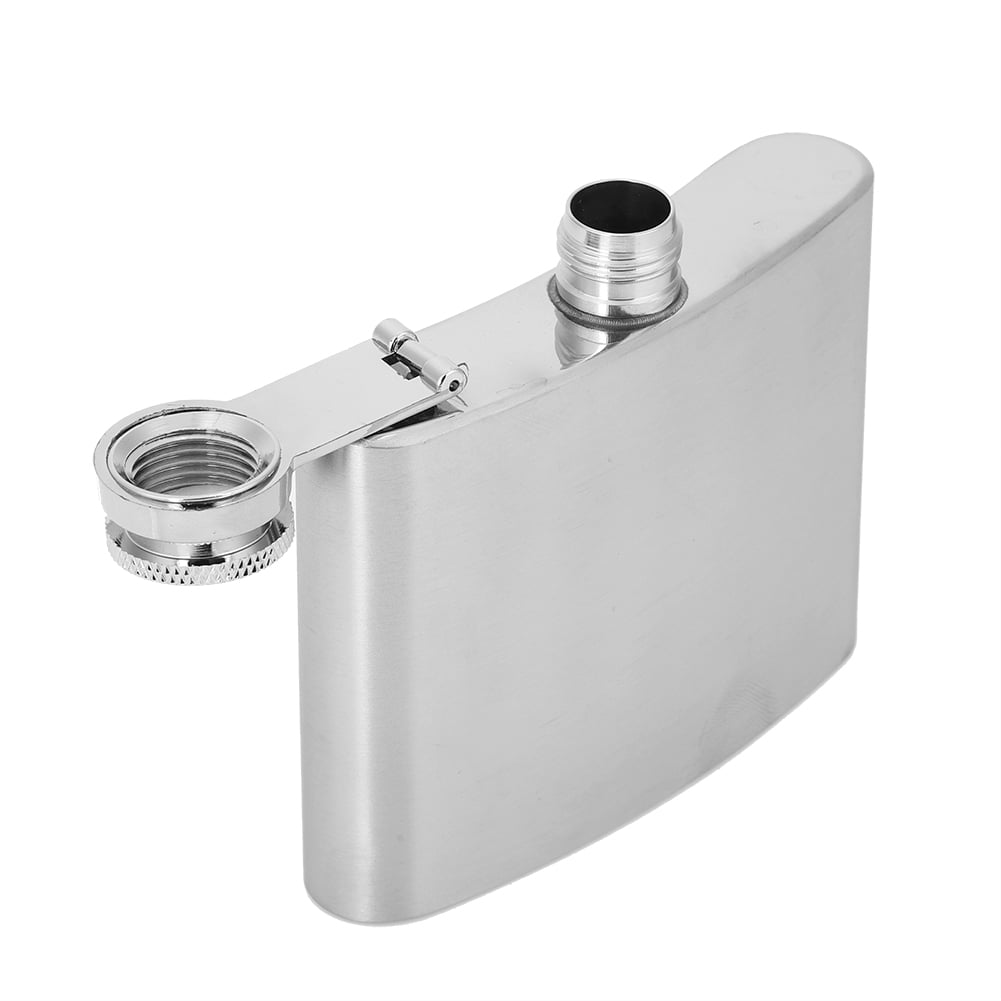Stainless Steel Alcohol Flask & Funnel Set，Portable Wine Whiskey Flask
