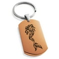 thumbnail image 1 of Tioneer Stainless Steel Alluring Mermaid Engraved Dog Tag Keychain Keyring, 1 of 1