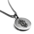 thumbnail image 1 of Stainless Steel Alphabet Letter D initial Round Medallion Pendant Necklace, 1 of 3
