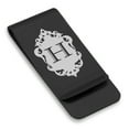 thumbnail image 1 of Stainless Steel Alphabet Letter H initial Classic Slim Money Clip Credit Card Holder, 1 of 2