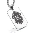 thumbnail image 1 of Stainless Steel Alphabet Letter K initial Dog Tag Pendant Necklace, 1 of 3