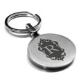 thumbnail image 1 of Stainless Steel Alphabet Letter R initial Round Medallion Keychain Circle Ring, 1 of 2