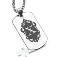 thumbnail image 1 of Stainless Steel Alphabet Letter X initial Dog Tag Pendant Necklace, 1 of 3