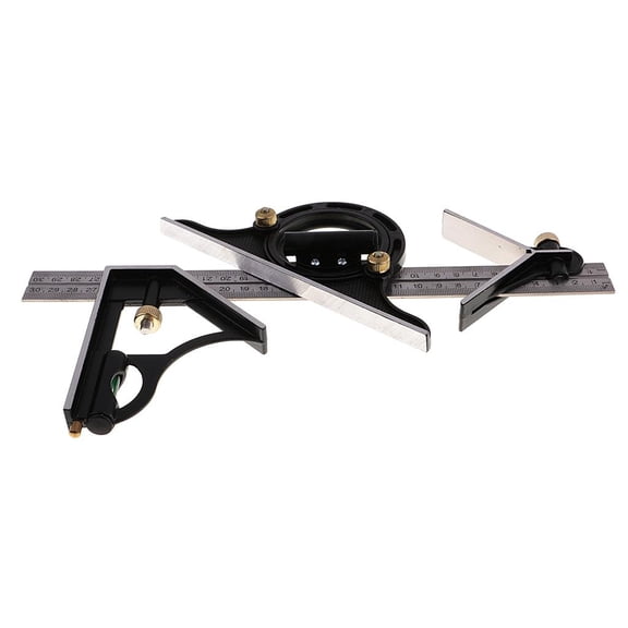 Stainless Steel Aluminum 12-Inch Degree Professional Combination Square