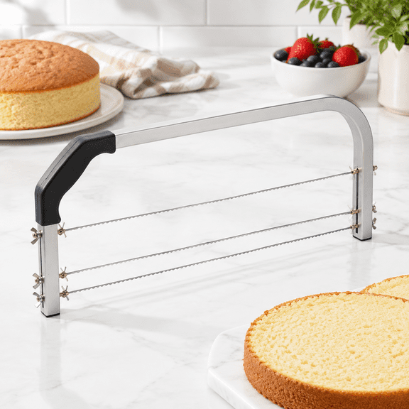 Stainless Steel Aluminum Alloy Adjustable Cake Leveler Slicer
