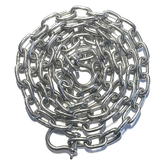 Stainless Steel Anchor Chain 3/16", 5mm x 6ft with 1/4" Shackles - Marine Grade 316 Stainless Steel Anchor Rode Chain, Boat Anchor Chain, Corrosion Resistant