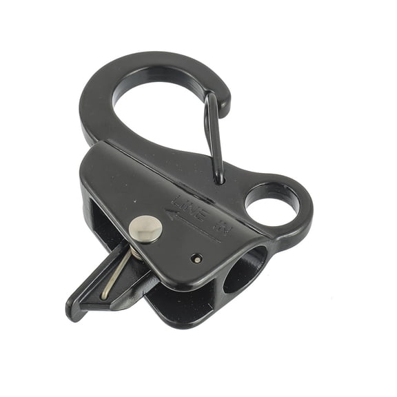 Stainless Steel Anchor Hook,Boat Anchor Hook Clip for 3/8 Boat Anchor Rope with Quick Release for Small Boat Pontoons and Kayaks black