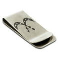 thumbnail image 1 of Stainless Steel Ancient Tribal Courage Rune Engraved Money Clip Credit Card Holder, 1 of 1