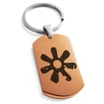 thumbnail image 1 of Tioneer Stainless Steel Ancient Tribal Wisdom Rune Engraved Dog Tag Keychain Keyring, 1 of 1