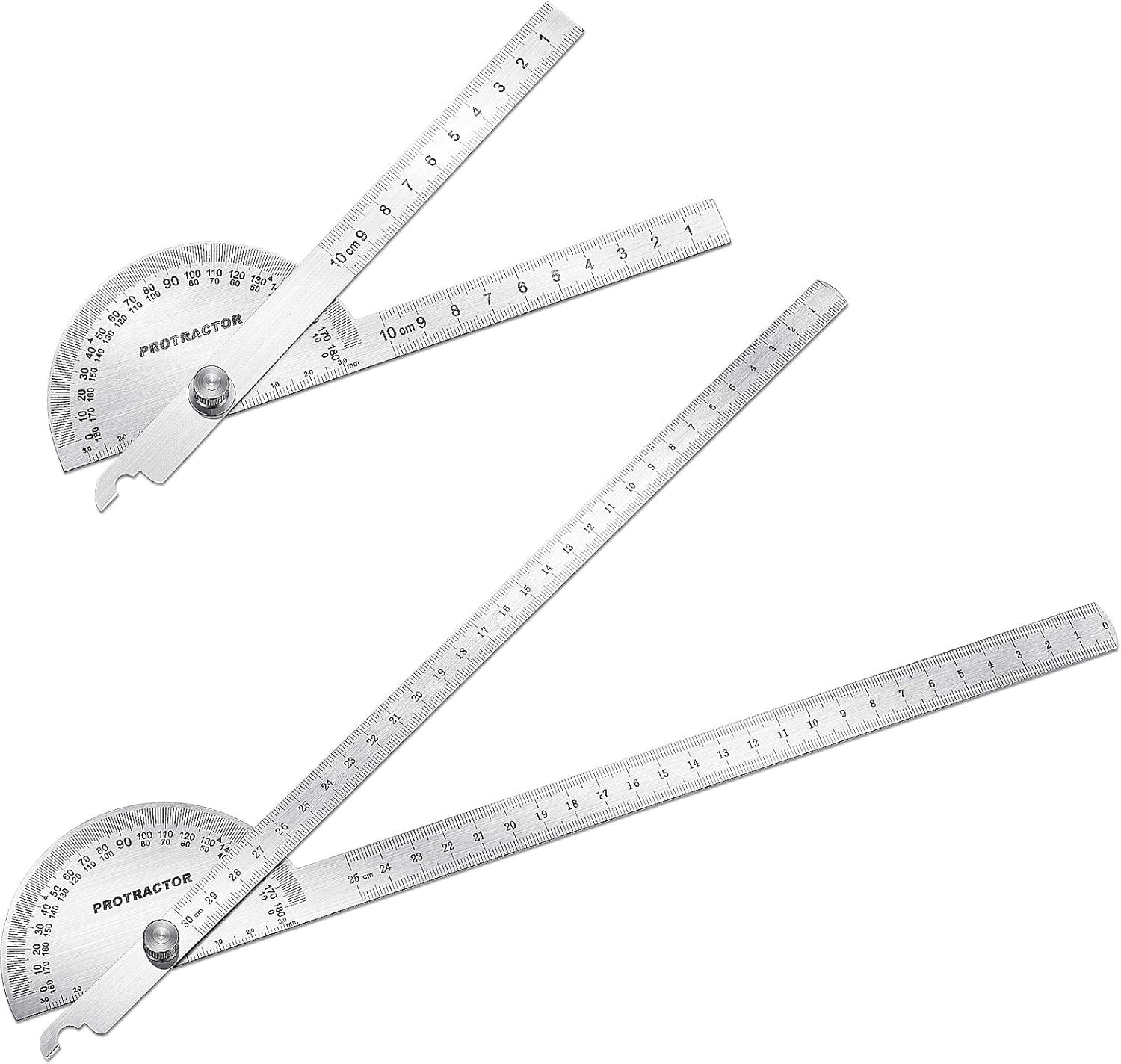 Stainless Steel Angle Protractor With Deeply Etched Graduations ...