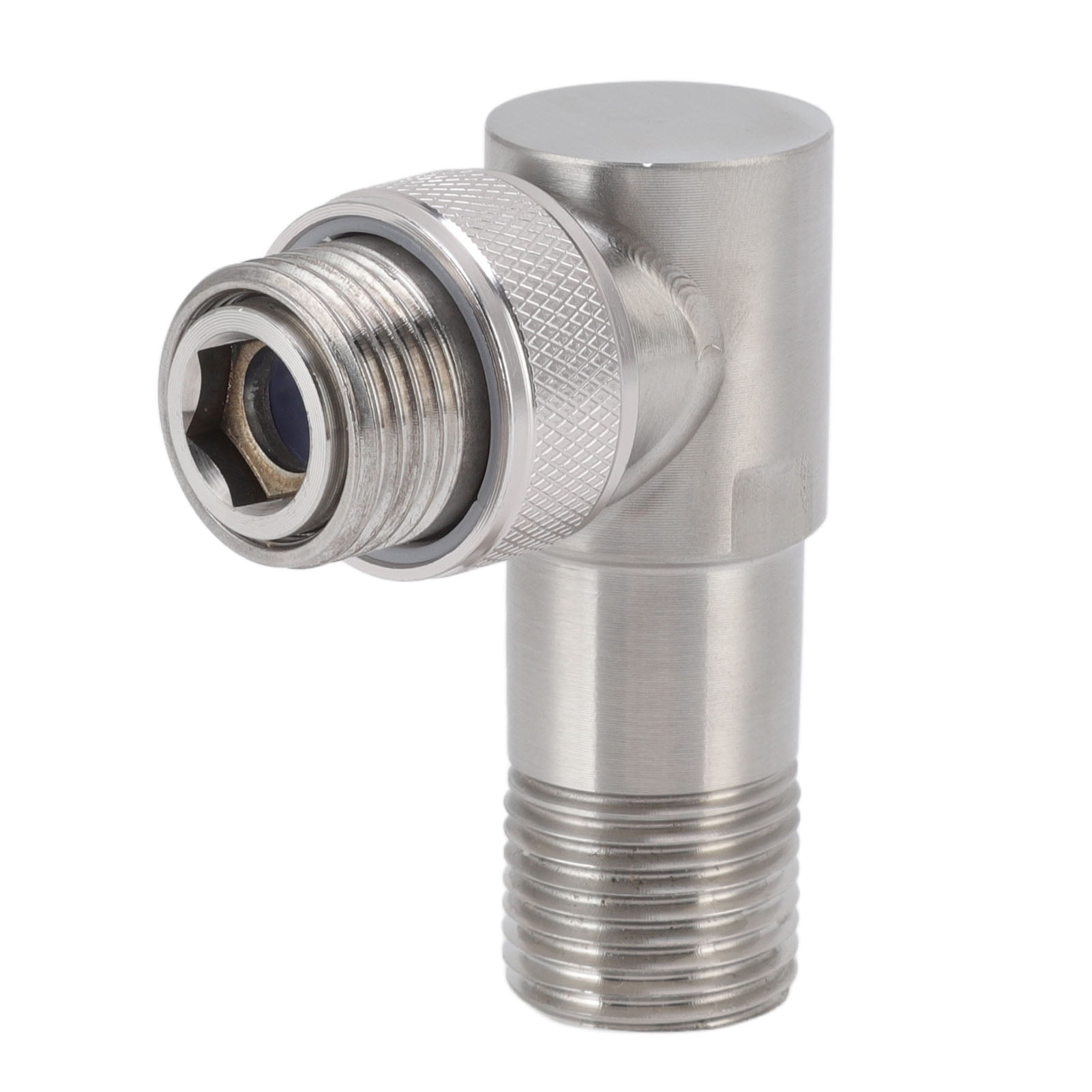Stainless Steel Angle Stop Valve Male G1/2 1 In 2 Out Valve Diverter