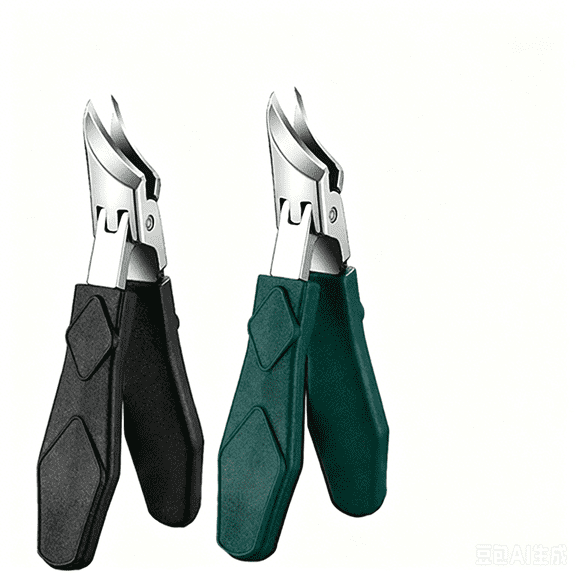 Stainless Steel Angled Wide Jaw Nail Clipper for Thick Ingrown Fingernails Toenails,Sharp Slanted Trimmer Cutter Scissors with Splash-Proof Design Black