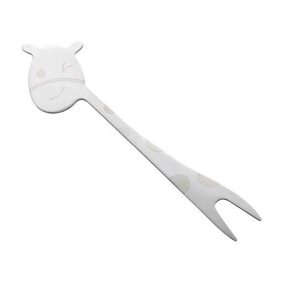 Stainless Steel Animal Shaped Fruit Fork with Long Handle for Dessert Cake Fruit Snacks and Appetizers Tableware
