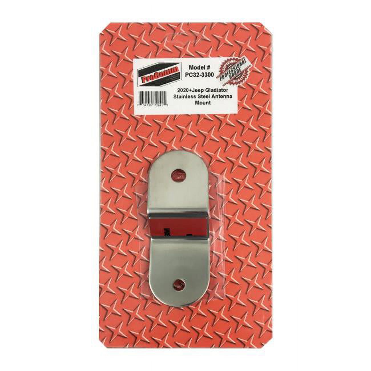 Stainless Steel Antenna Mounting Bracket for 2020 Jeep Gladiator