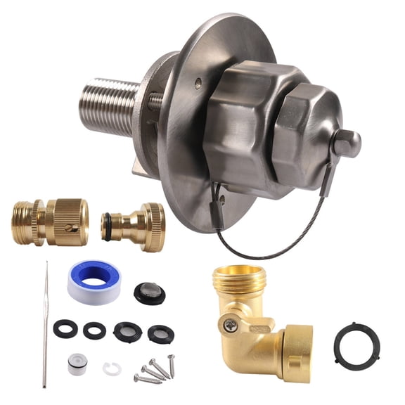 Stainless Steel Anti Backflow Valves Motorhome Water Inlet Fill Port With Corrosions Resistant Construction For Longevity