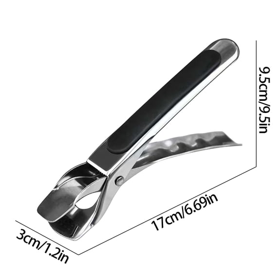 Stainless Steel Anti-Scald Kitchen Tongs, Multi-Functional Bowl and Plate Lifter with Secure Grip, Ergonomic Handle for Safe Handling of Hot Cookware and Serving Dishes