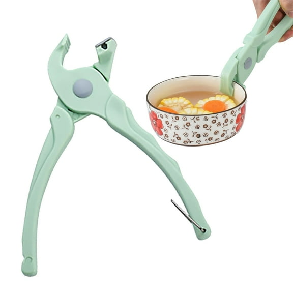 Stainless Steel Anti-Scalding Hot Bowl Dish Plate Gripper Clips Tongs Clamp Holder for Convenient Flipping Food on BBQ - Stainless Steel Build with Secure Grip & Locking Mechanism Walmart Pallets